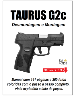 Taurus G2c – Manual de Desmontagem e Montagem