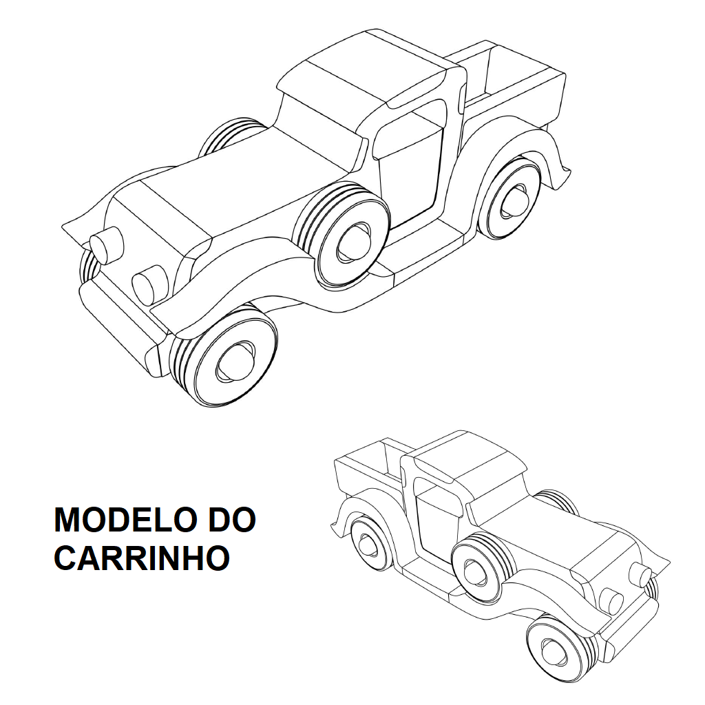 50 Moldes de Carrinhos de Madeira - Imagem 7